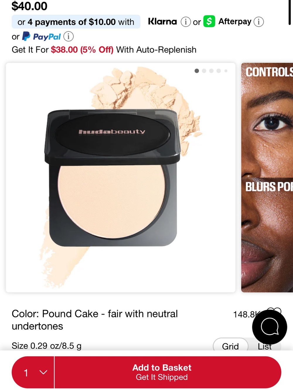 HUDA BEAUTY Setting Powder – Pound Cake (Fair Neutral)
